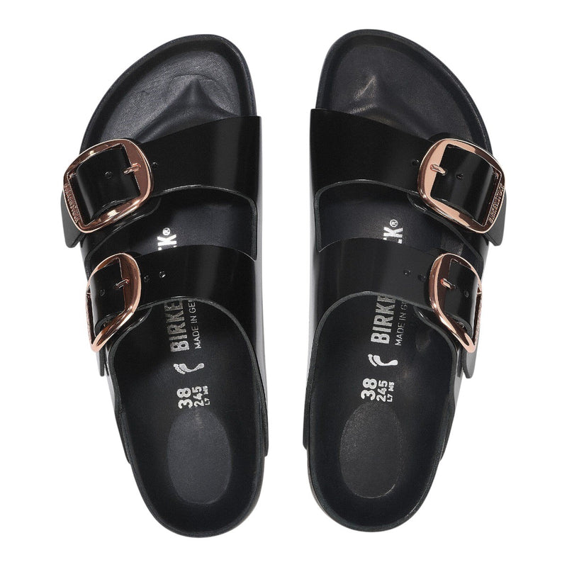 Birkenstock Unisex Arizona BB EXQ High Shine 1027840 Black, Narrow