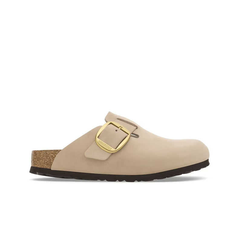Birkenstock Unisex Boston Big Buckle Nubuck 1028052 Sandcastle, Narrow Width