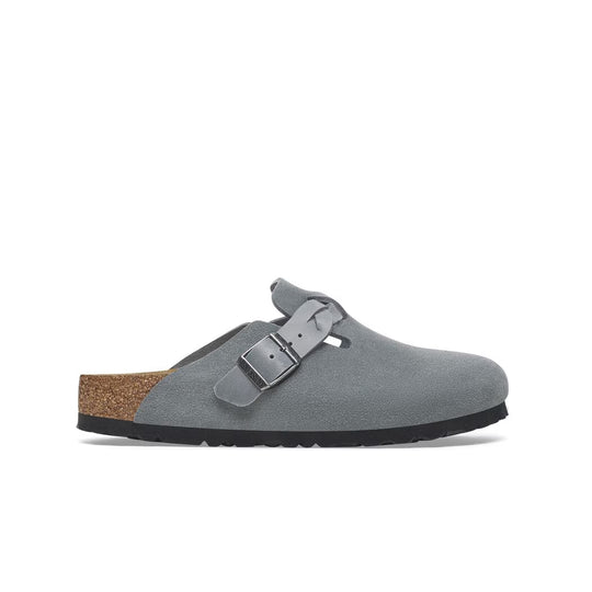 Birkenstock Unisex Boston Braid Sandals 10290863 Basalt Gray ,Narrow Width
