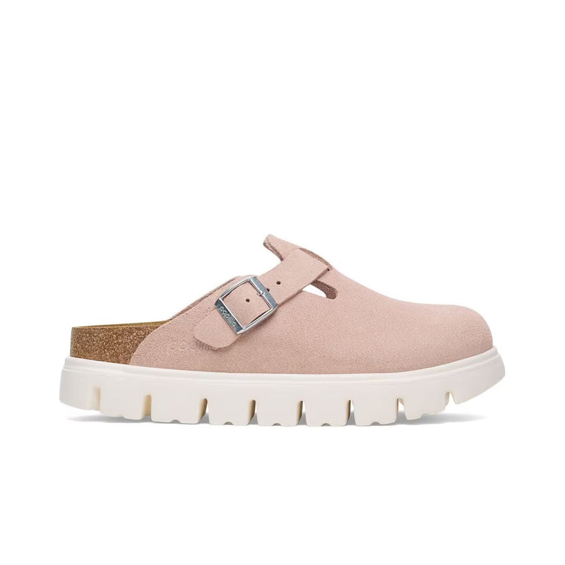 Birkenstock Unisex Boston Chunky Suede 1029125 Light Rose, Narrow Width