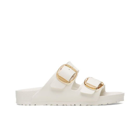 Birkenstock Unisex Arizona Big Buckle Sandals 10296513 Egg Shell ,Narrow Width