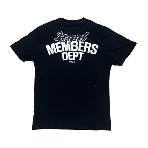 BKYS Mens Members Dept Oversized Crew Neck T-Shirt T108 Black