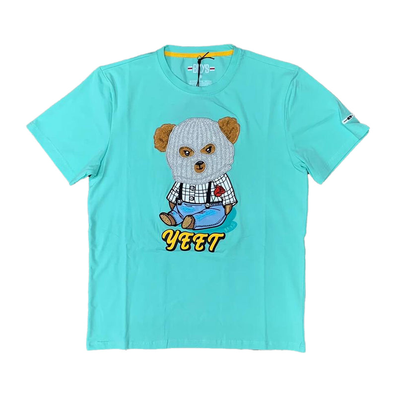 BKYS Mens Yeet Crew Neck T-Shirt T530 Ice Green