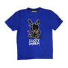 BKYS Mens Lucky Charm Night Crew Neck T-Shirt T934 R.Blue