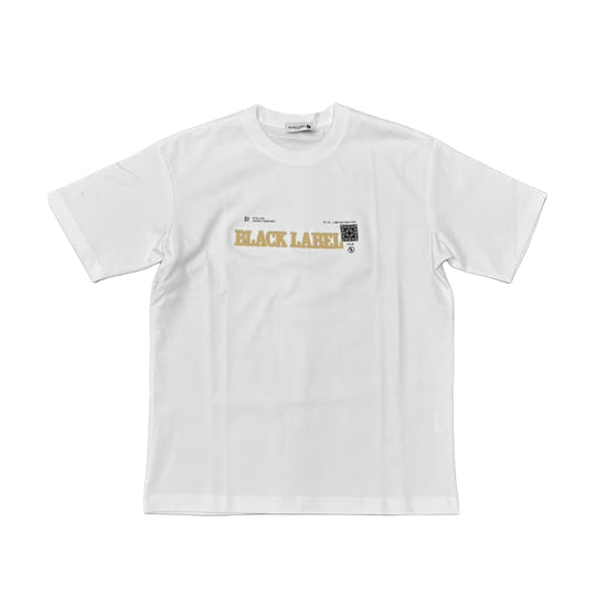 Black Label Mens Division Crew Neck T-Shirt 2604 White