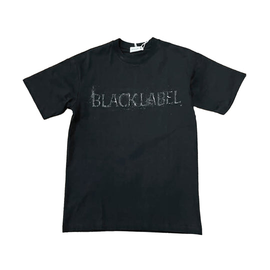 Black Label Mens Stallion Crew Neck T-Shirt 2612 Black