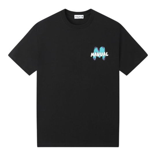 Black Label Mens Manual Crew Neck T-Shirt 520 Black