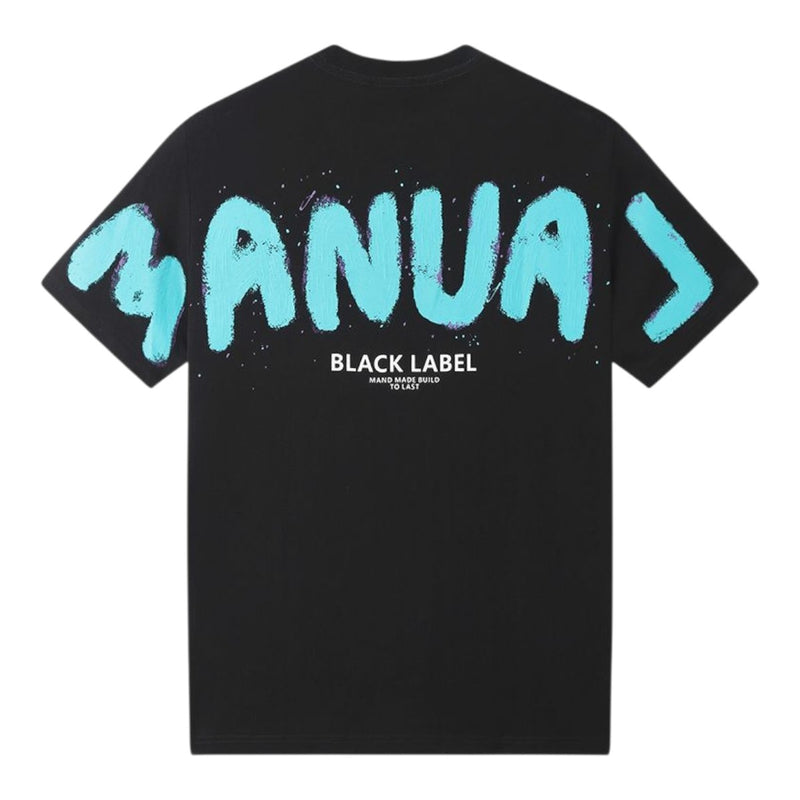 Black Label Mens Manual Crew Neck T-Shirt 520 Black