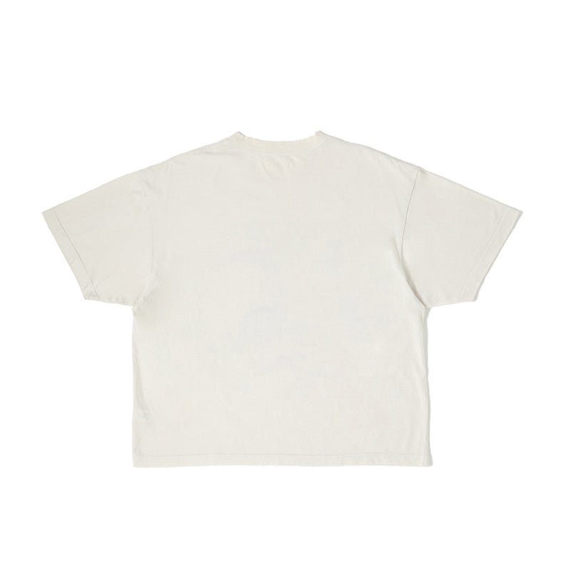 BLDG4 Mens Peace Knit Crew Neck T-Shirt C51-1302 Whisper White