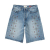 BLDG4 Mens Tide Denim Shorts C51-4102 Featherweight Wash