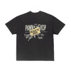 BLDG4 Mens Stray Knit Crew Neck T-Shirt C51-4307 Charcoal Art