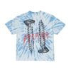 BLDG4 Mens Split Knit Crew Neck T-Shirt C51-4309 Tie Die