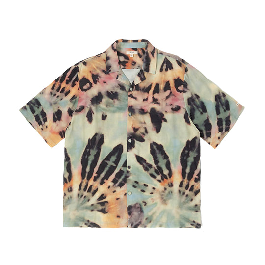 BLDG4 Mens Zeal Woven Button Front Shirt C51-4603 Tie Die