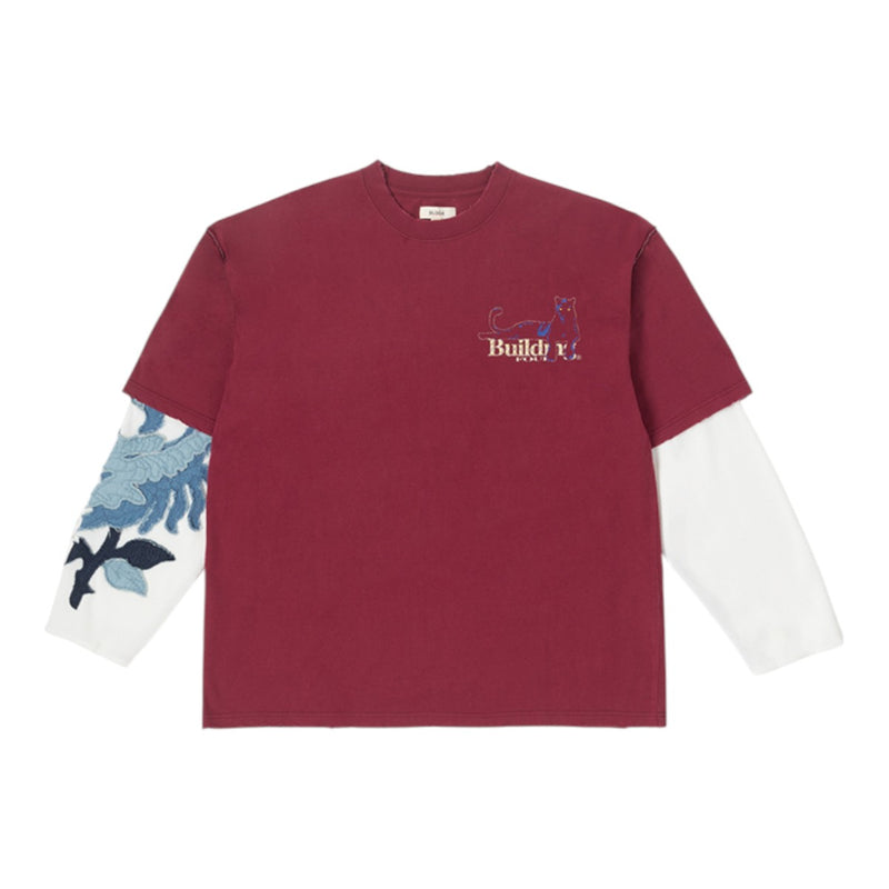 BLDG4 Mens Bageerah Long Sleeve Shirt C51-8310 Rhododendron