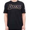 Pro Standard Mens NBA Los Angeles Lakers Pro Team Crew Neck T-Shirt BLL151542-BLK Black