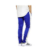 EPTM Men's Blue/White Techno Track Ankle Zipper Pants (2XL)