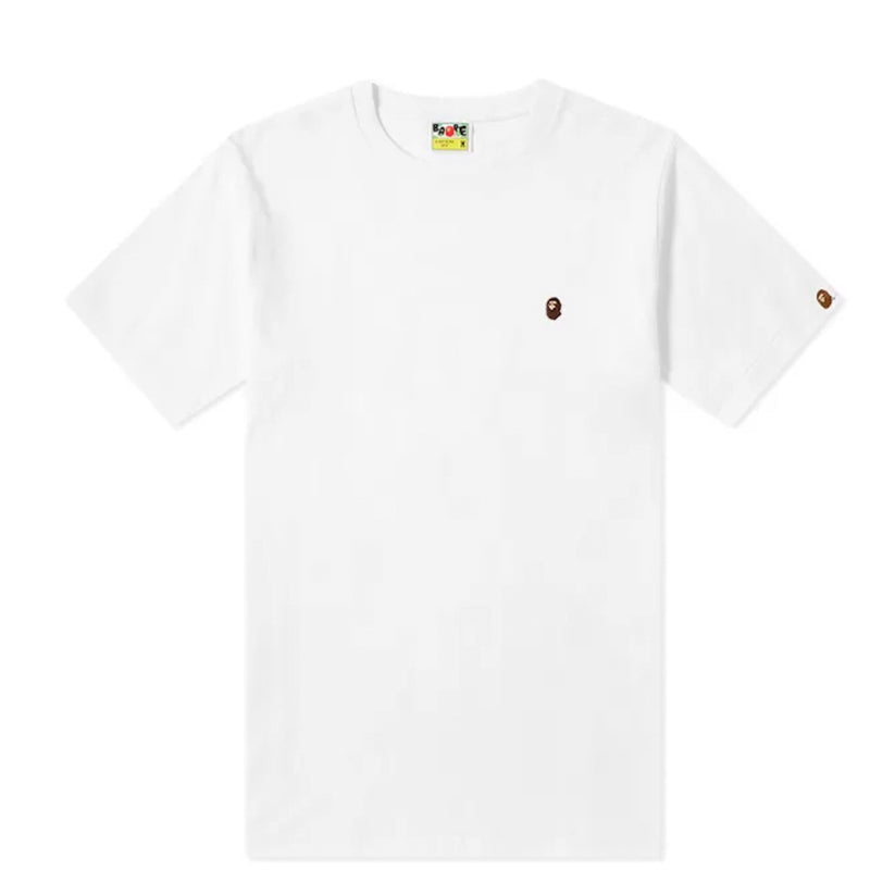 Bape Ape Head Point Relaxed T-Shirt BPSOWT-WHT White/White