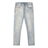 Premium Milano Mens Milan Slim Straight Jeans PM200004 Light Wash