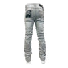 Premium Milano Mens Riviera Stacked Jeans PMJ22F25-118 Gray Wash