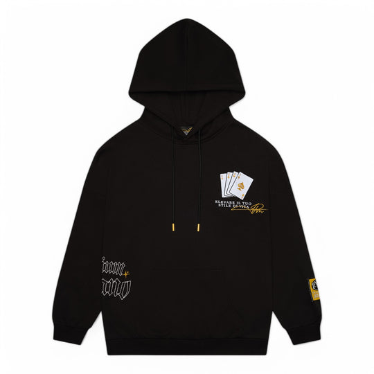 Premium Milano Mens Premium Ace Hoodie RHK4418 Black