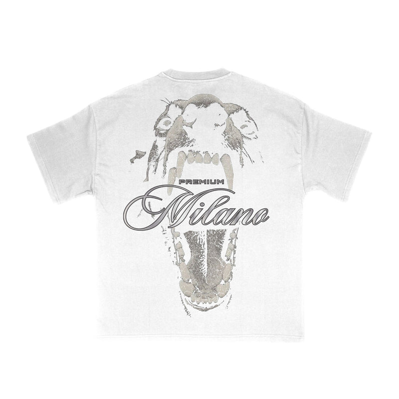 Premium Milano Mens Premium Bite Force Crew Neck T-Shirt S25415-29 White