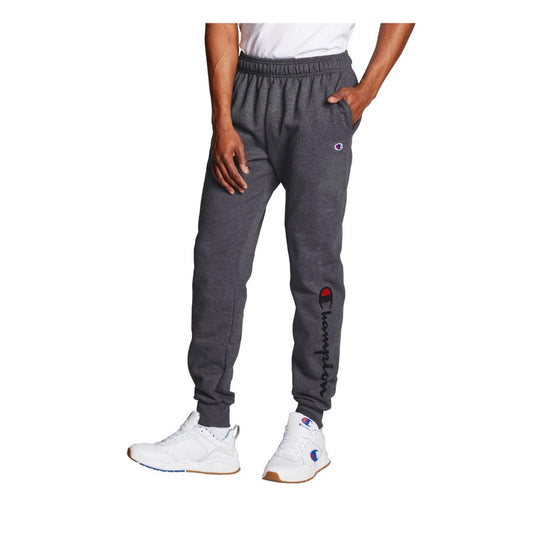 Champion Mens Powerblend Graphic Joggers GF22H586296-0OC Granite Heather