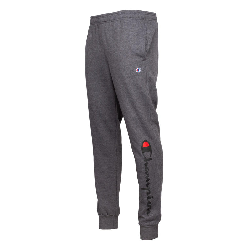 Champion Mens Powerblend Graphic Sweatpants GF22H586296-0OC Granite Heather