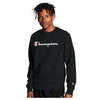 Champion Mens Powerblend Graphic Sweatshirt GF88HY06794-BKC Black