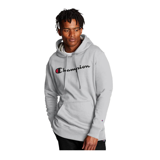 Champion Mens Powerblend Graphic Hoodie GF89HY06794-1IC Oxford Gray