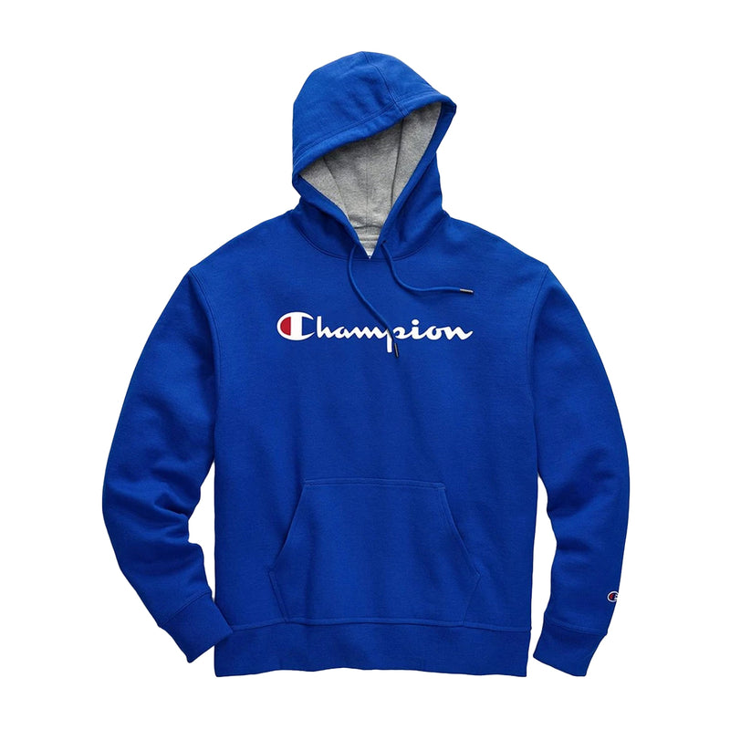Champion Mens Powerblend Graphic Hoodie GF89HY07718-5EC Blue