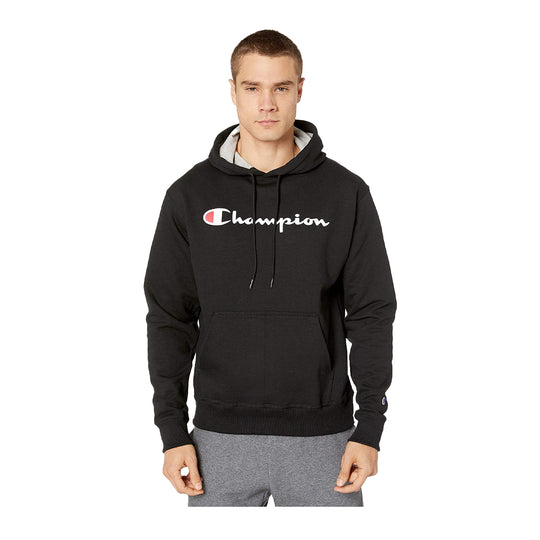 Champion Mens Powerblend Graphic Hoodie GF89HY06794-BKC Black
