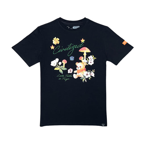 Civilized Mens Take a Trip Crew Neck T-Shirt CV5440 Black