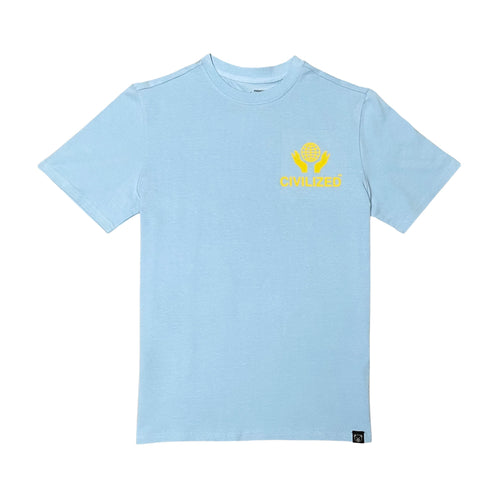 Civilized Mens Rebenge Crew Neck T-Shirt CV5444 Cloud