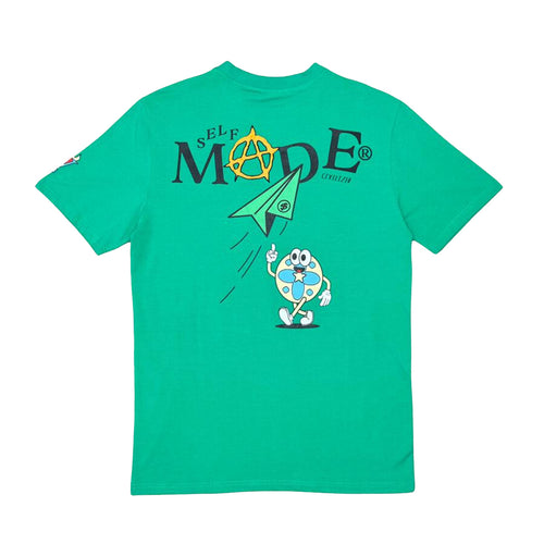 Civilized Mens No Love Self Made Crew Neck T-Shirt CV5688 Mint