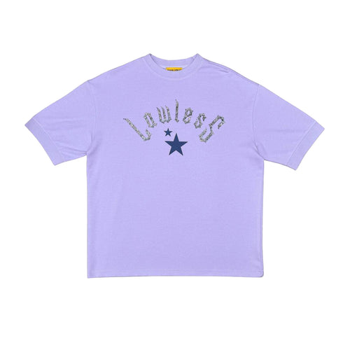 Civilized Mens Lowless Oversized Redemption Crew Neck T-Shirt CV5706 Lilac