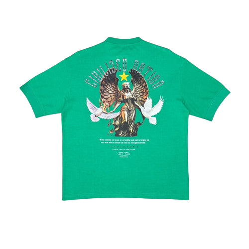 Civilized Mens Lowless Oversized Redemption Crew Neck T-Shirt CV5706 Mint