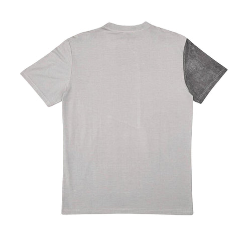 Civilized Mens St Mary Suede Cut & Sew Crew Neck T-Shirt CV5733 Mushroom