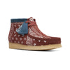 Clarks Mens Wallabee Boots 26168826-J97 Brick Paisley