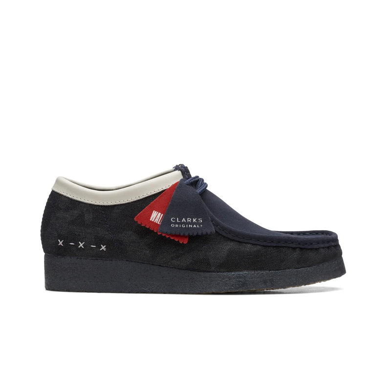 Clarks Mens Wallabee Boots 26168843-414 Denim Blue
