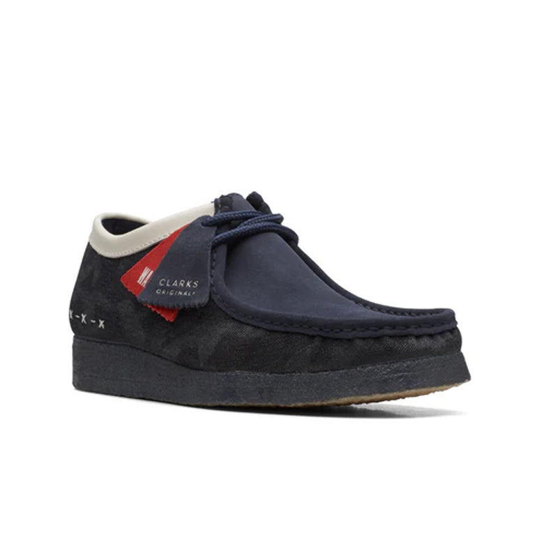 Clarks Mens Wallabee Boots 26168843-414 Denim Blue