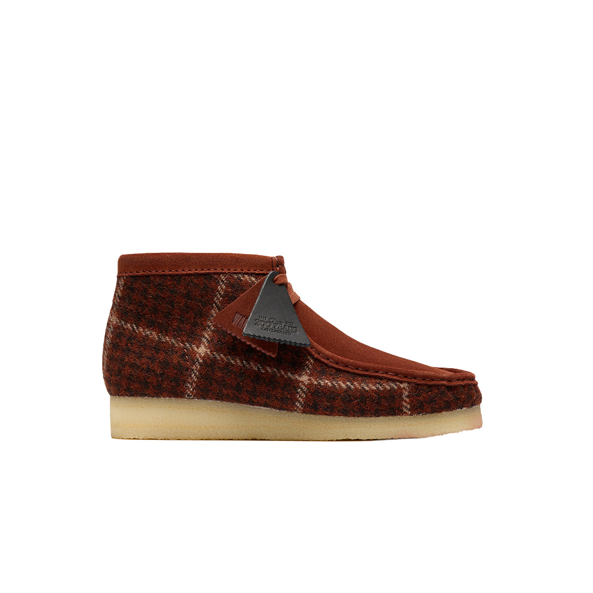 Clarks Mens Wallabee Boots 26182793-P50 Rust Tweed