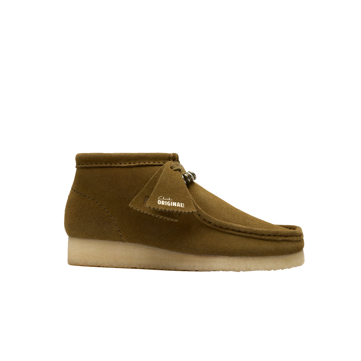 Clarks Mens Wallabee Boots 26182801-133 Green Suede