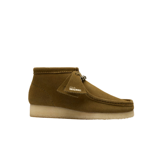 Clarks Mens Wallabee Boots 26182801-133 Green Suede
