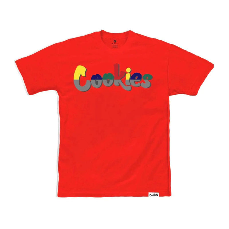 Cookies Mens Catamaran Logo T-Shirt 1559T6308 Red/Grey