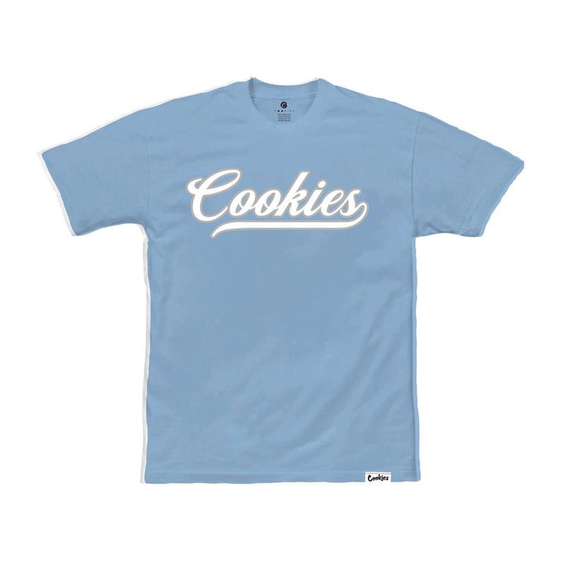 Cookies Mens Pack Talk Crew Neck T-Shirt 1564T6630 Carolina Blue/Heather Grey
