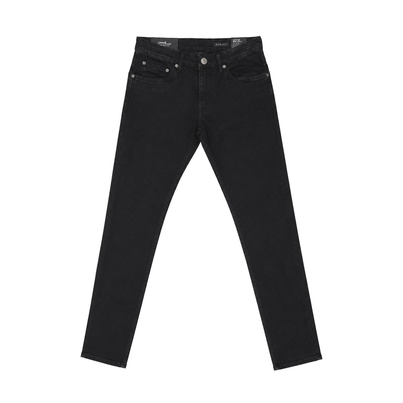 Copper Rivet Mens Clean Light Washed Jeans 33084-JTBLK Jet Black