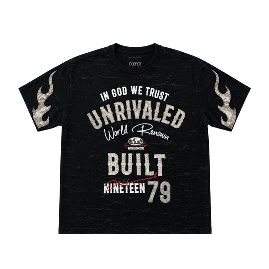 Copper Rivet Mens In God We Trust Crew Neck T-Shirt 631003-BK Black