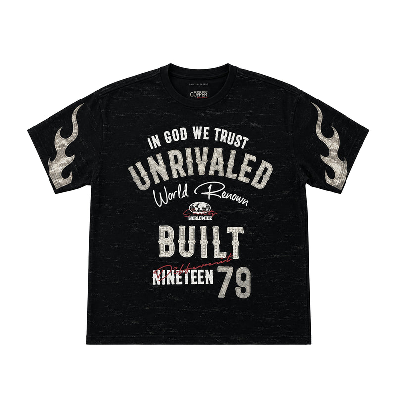 Copper Rivet Mens In God We Trust Crew Neck T-Shirt 631003-BK Black
