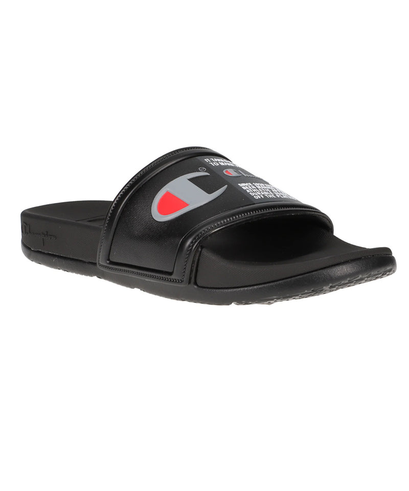 Champion Grade School Ipo Squish Slides CP101051Y-006 Black/Concrte