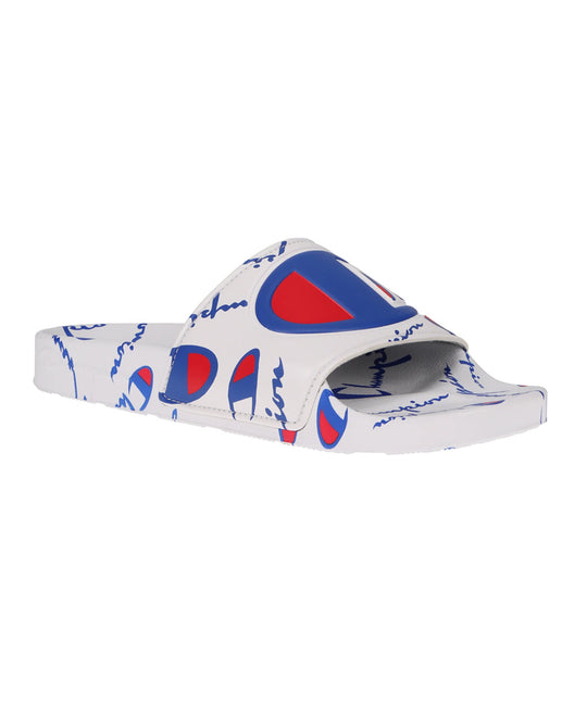 Champion Grade School Warped Ipo Slides CP101072Y-100 White